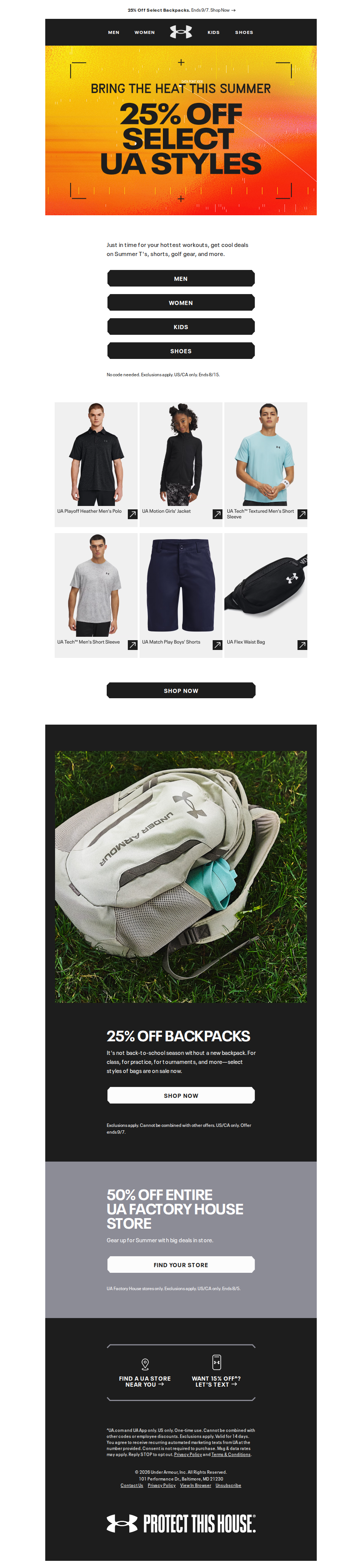 Psst...25% off select styles