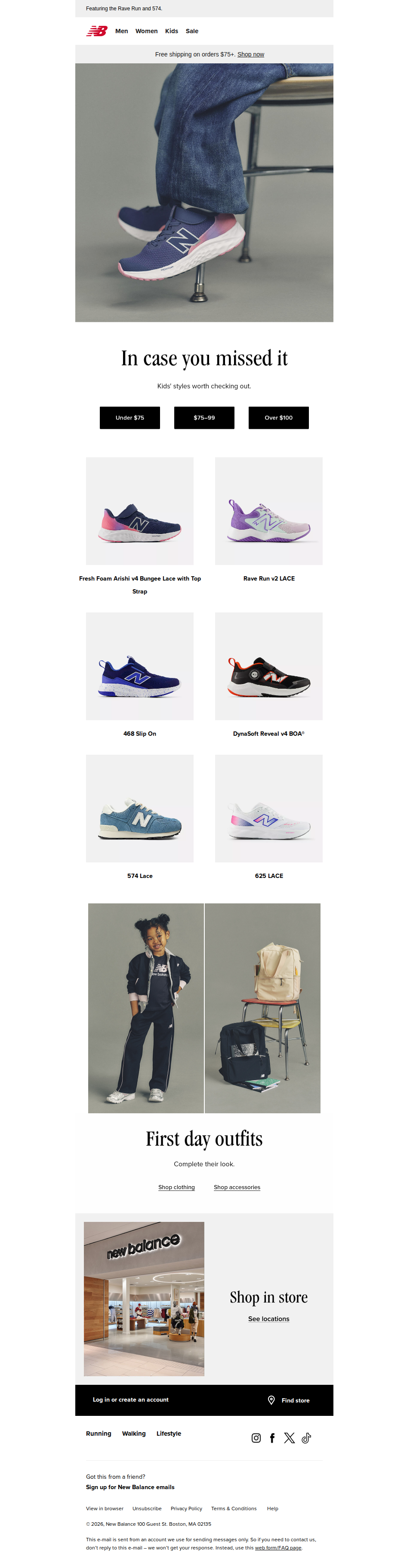 Bestselling styles for kids
