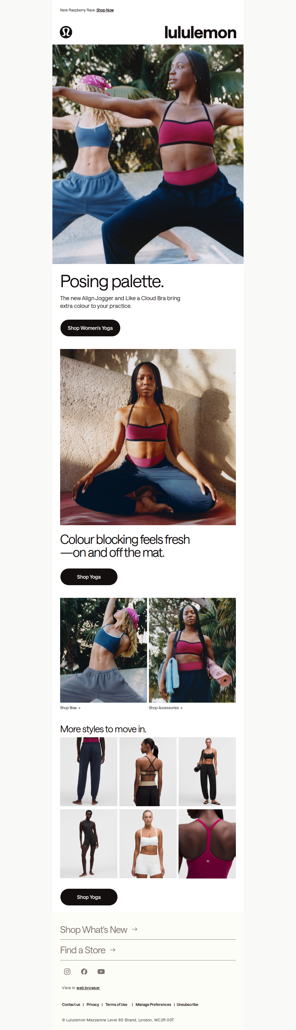 New-season yoga is here.