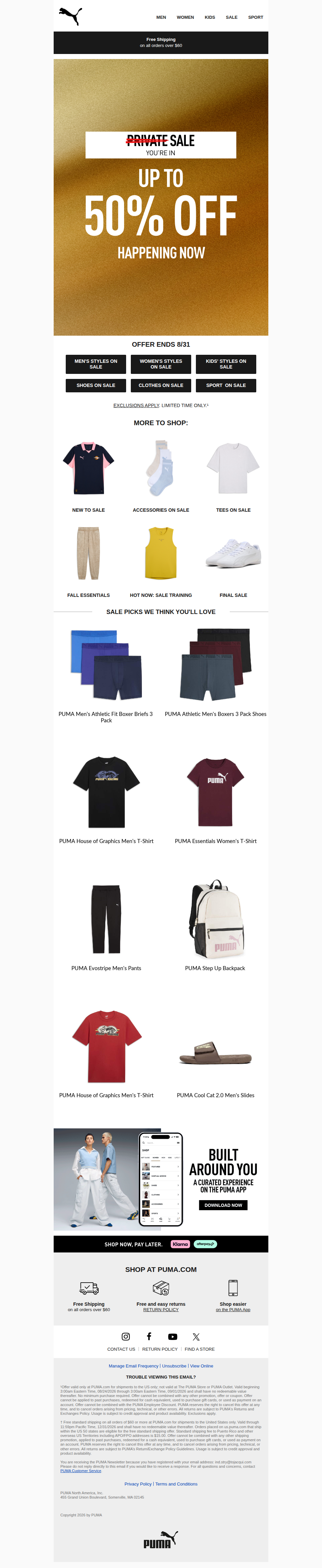 Up to 50% Off: Now On