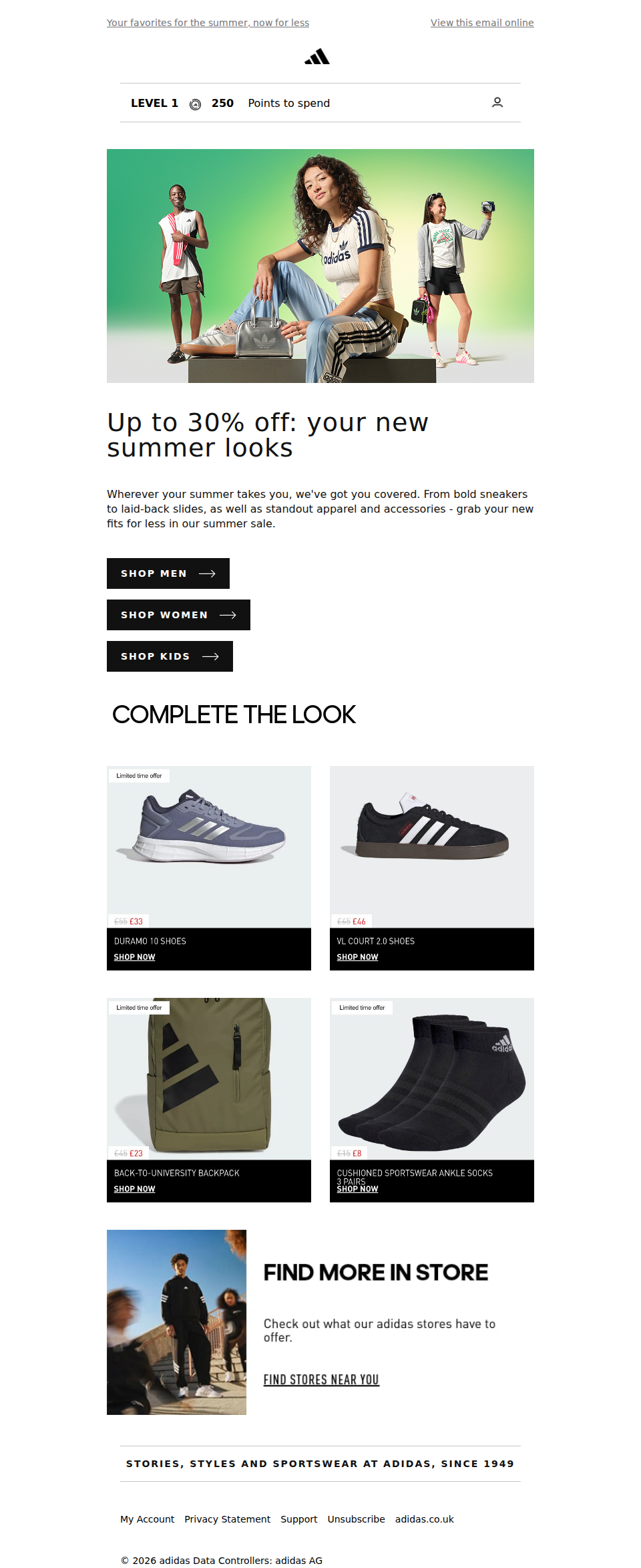 Up to 30% off: your new summer looks