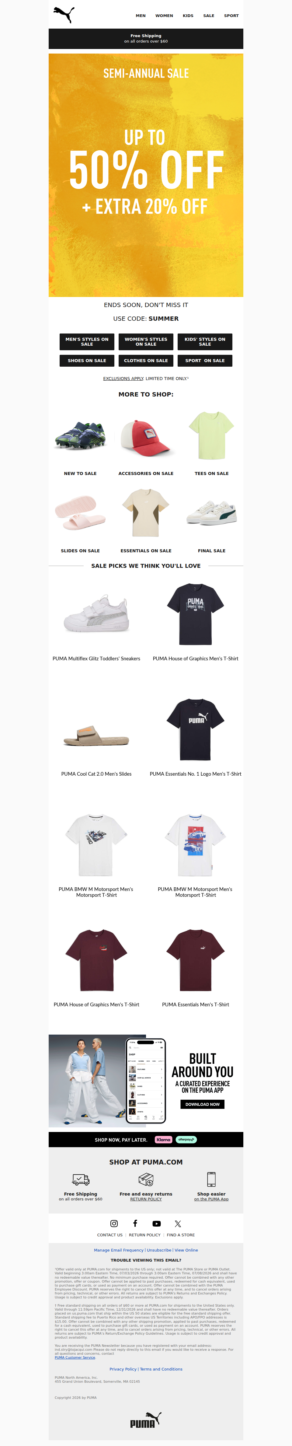 Up to 50% Off + Extra 20%: Yes, Please