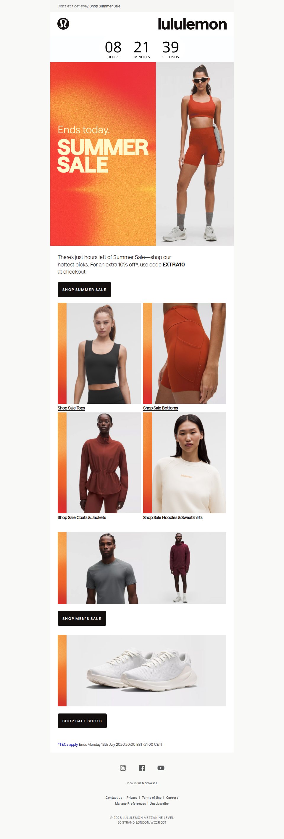 Summer Sale ends today.