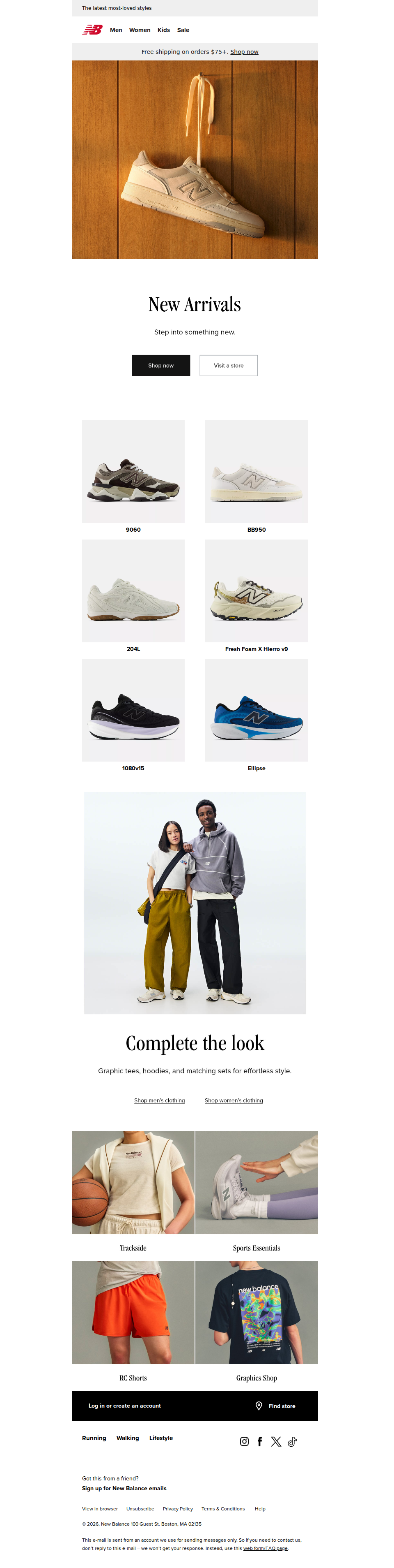 Footwear new arrivals