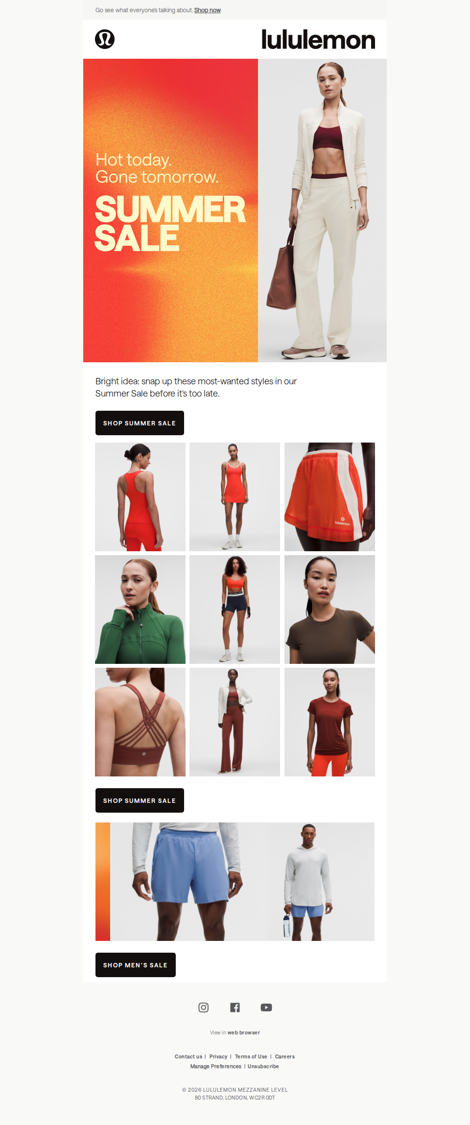 Hot right now—Summer Sale styles.