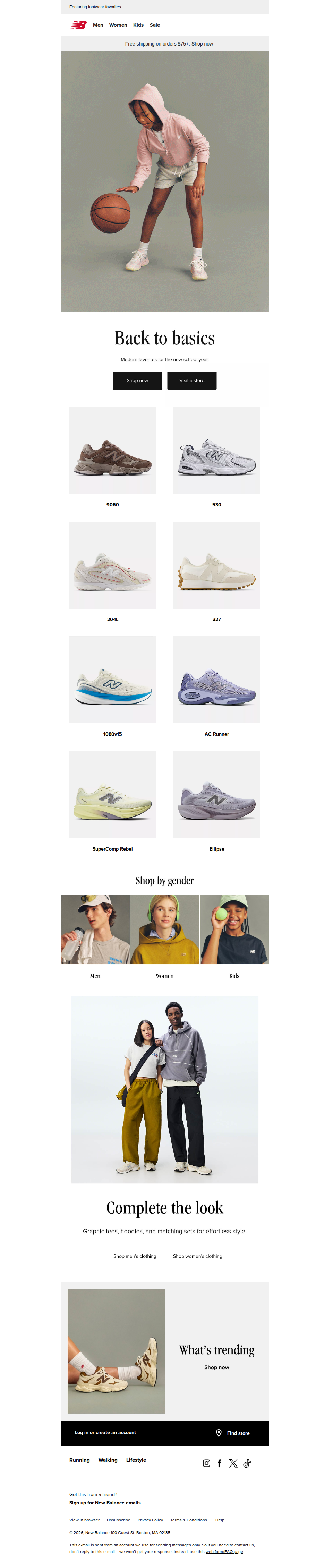 Styles for the new school year