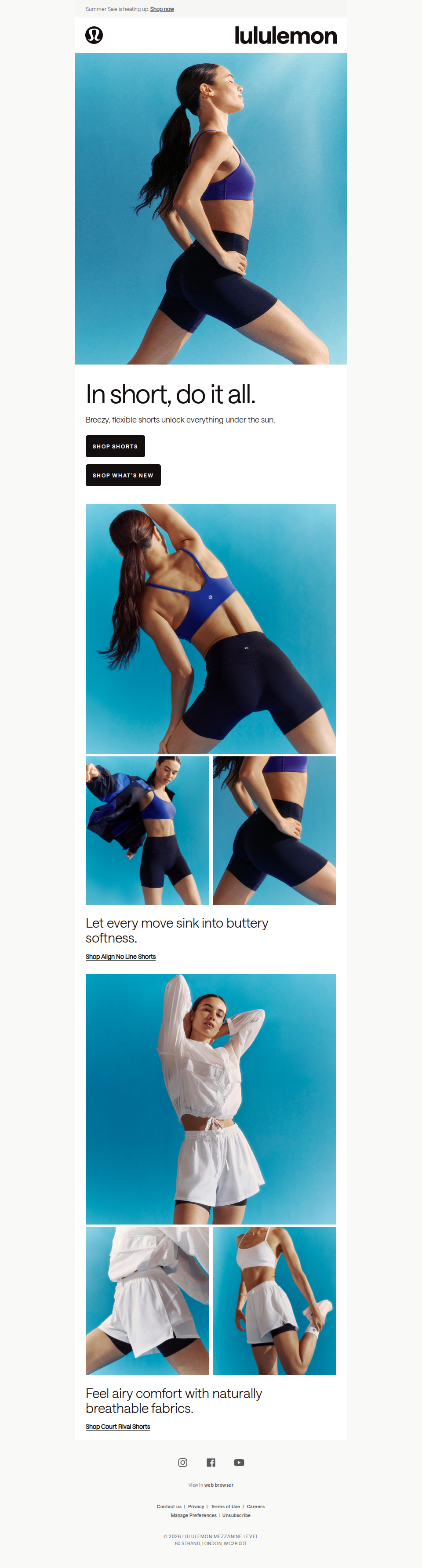 Shorts with max range.