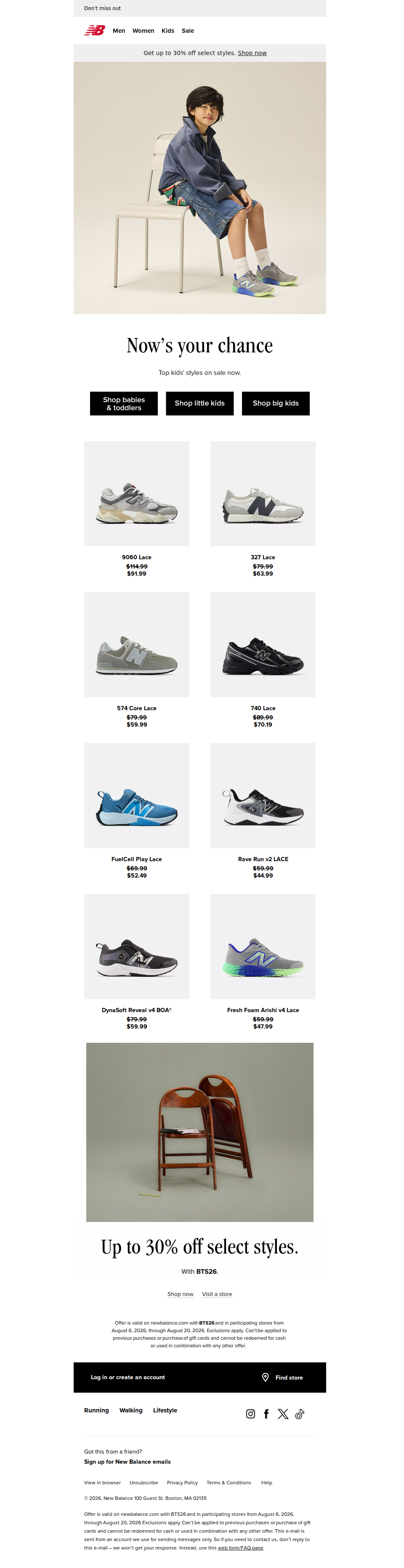 Top kids' styles on sale now