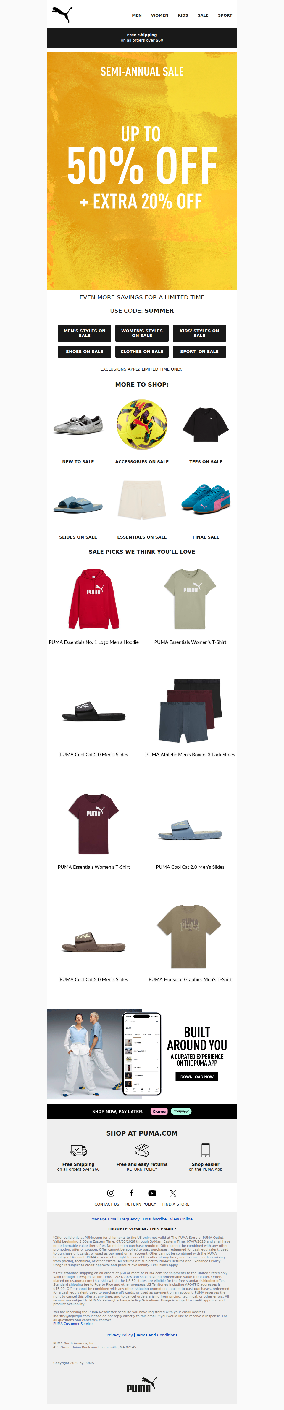 Up to 50% Off + Extra 20%